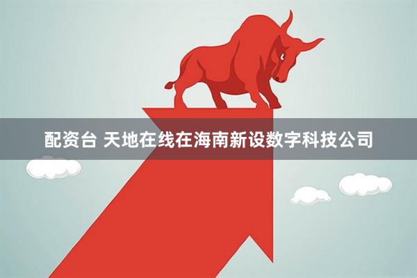配资台 天地在线在海南新设数字科技公司